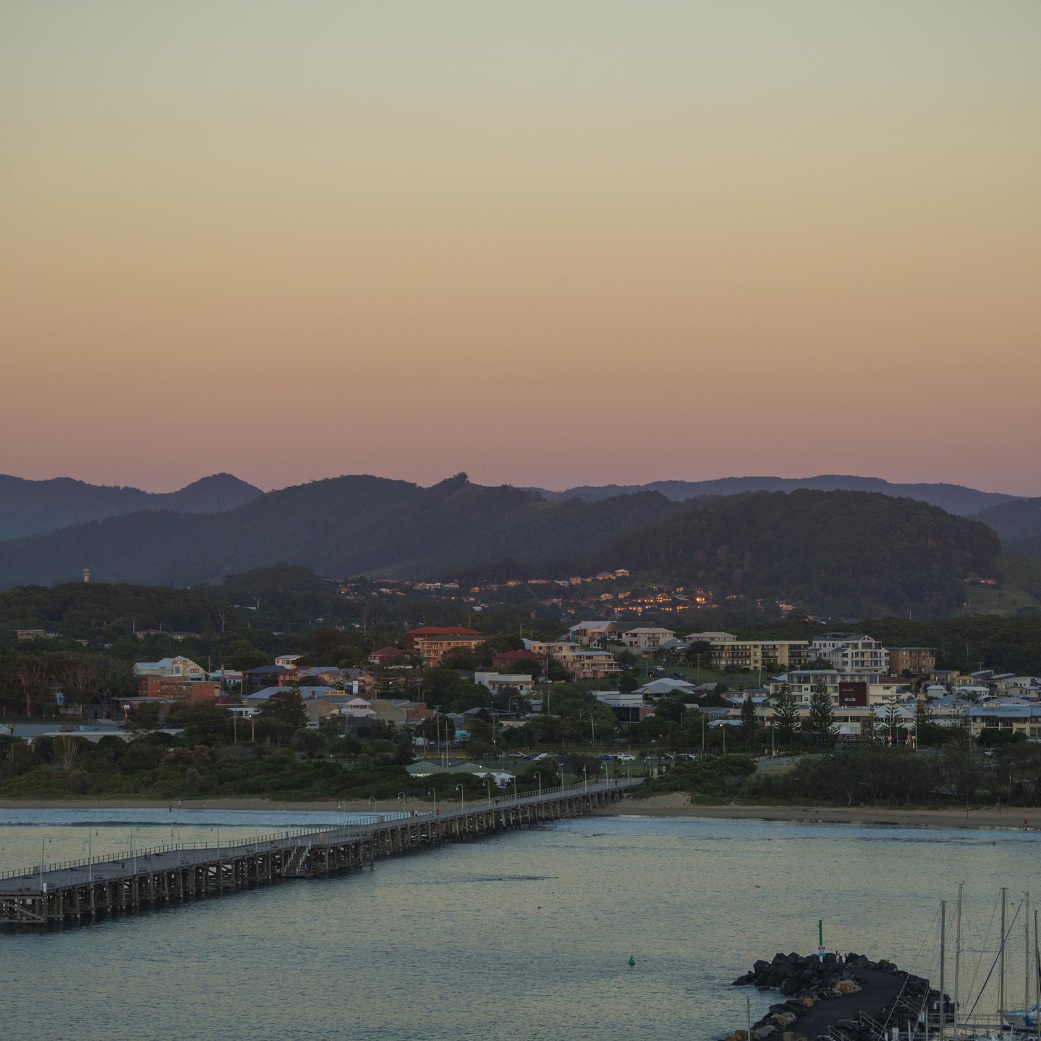 Coffs Harbour Jetty at sunset