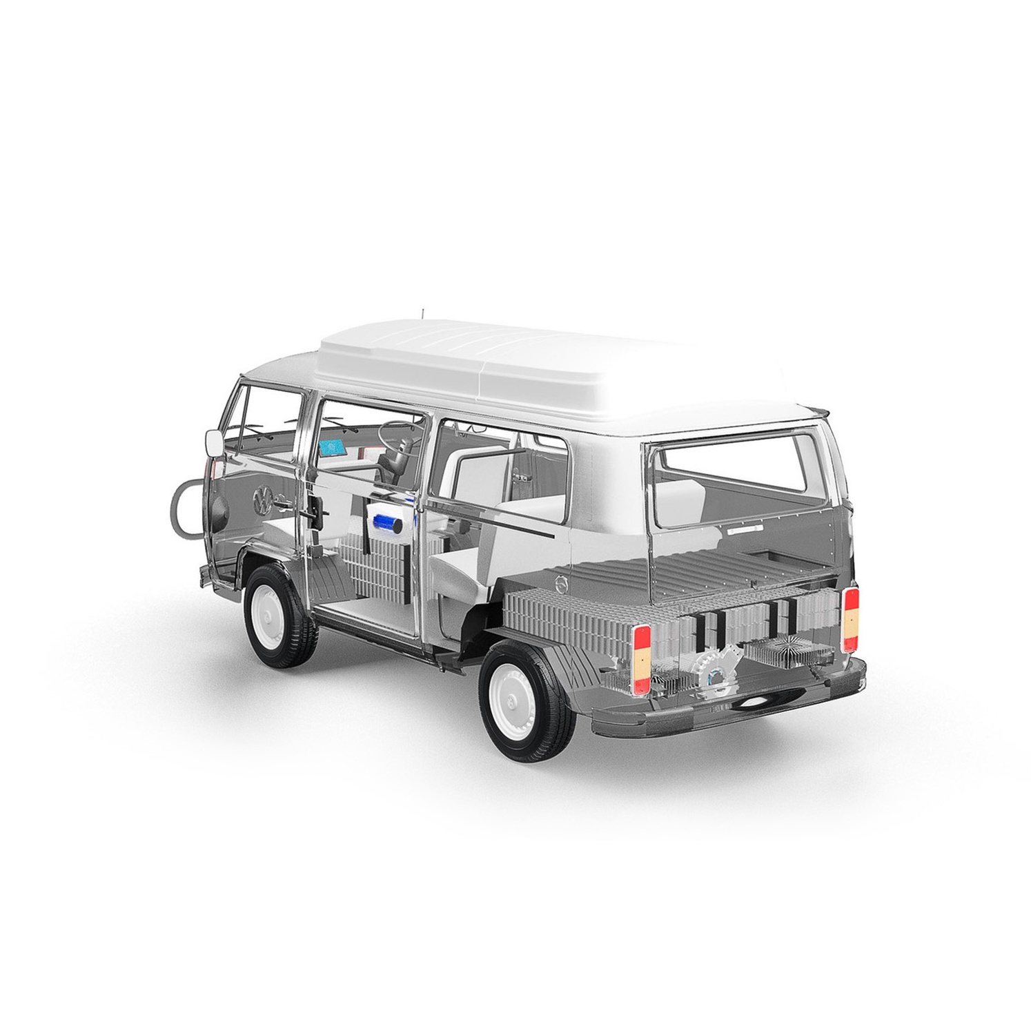 Exploded technical diagram kombi