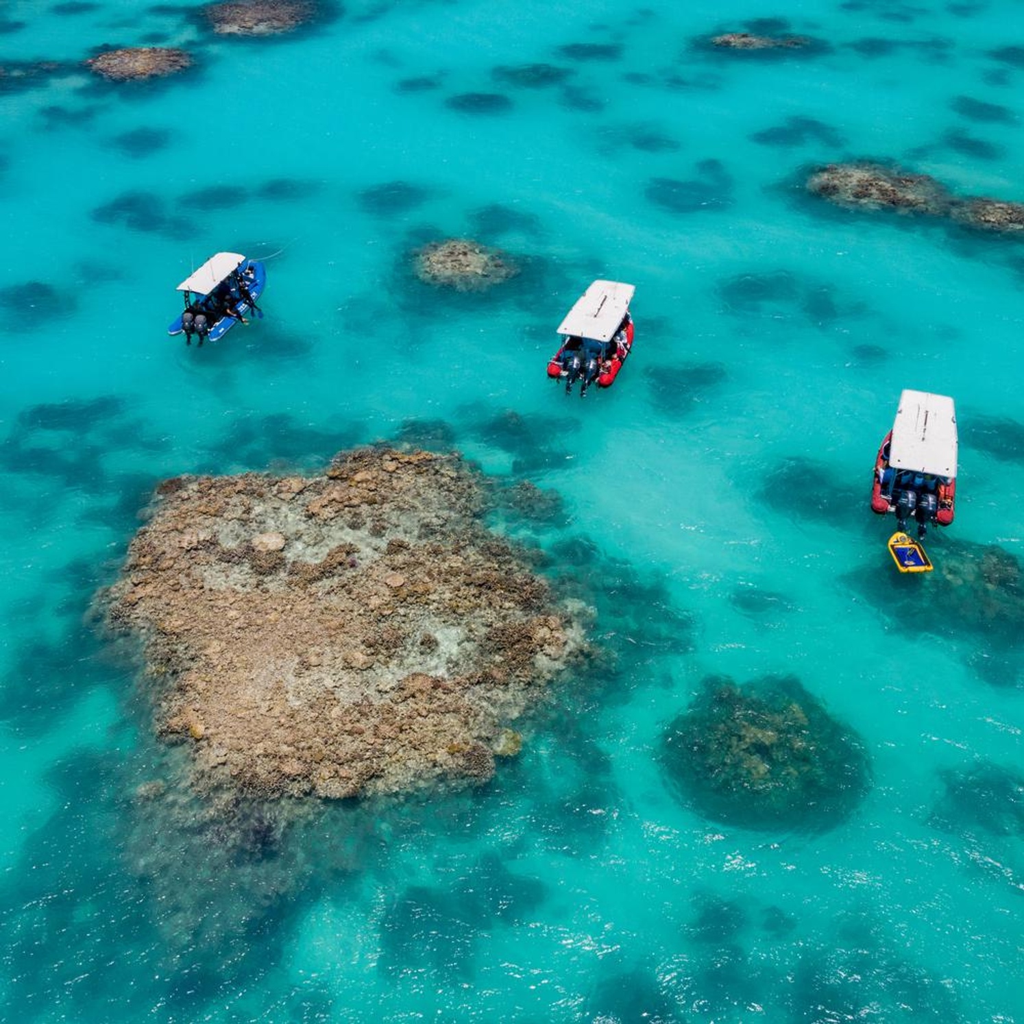 Boat on a reef