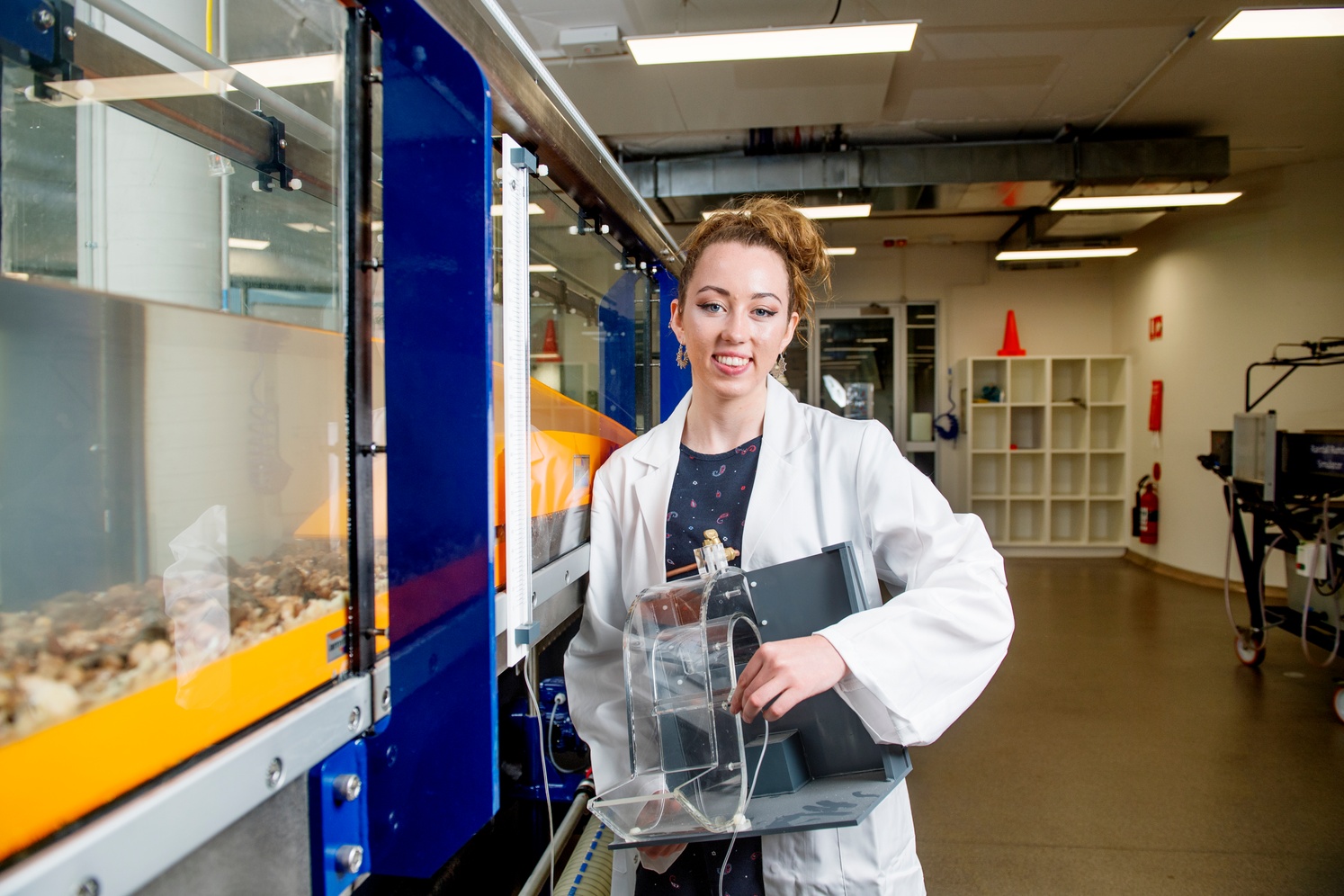Bachelor of Engineering (Honour) in Civil Engineering student using the facilities at Lismore campus