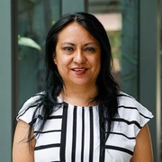 Woman smiling at camera