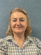 Woman smiling at camera