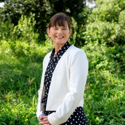 Woman smiling at camera