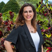 Woman smiling at camera