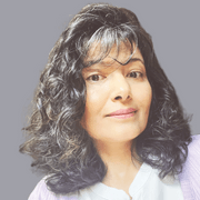 woman smiling at camera