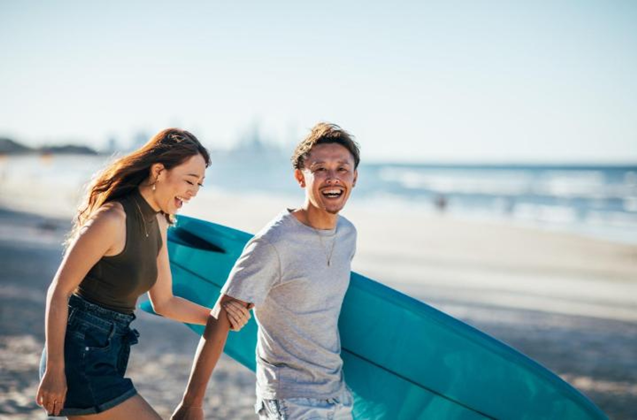 Two people on GC beach