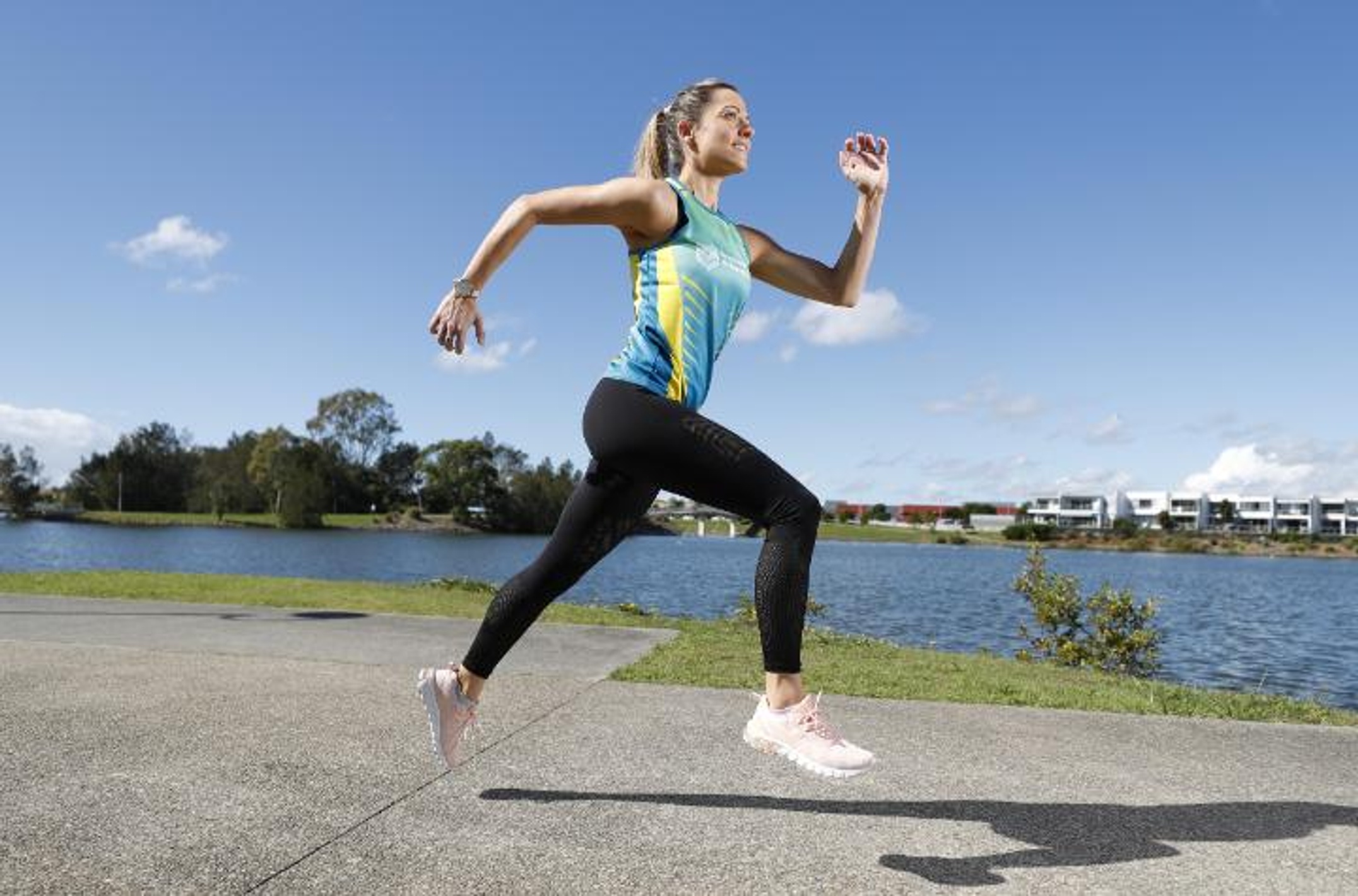 student running
