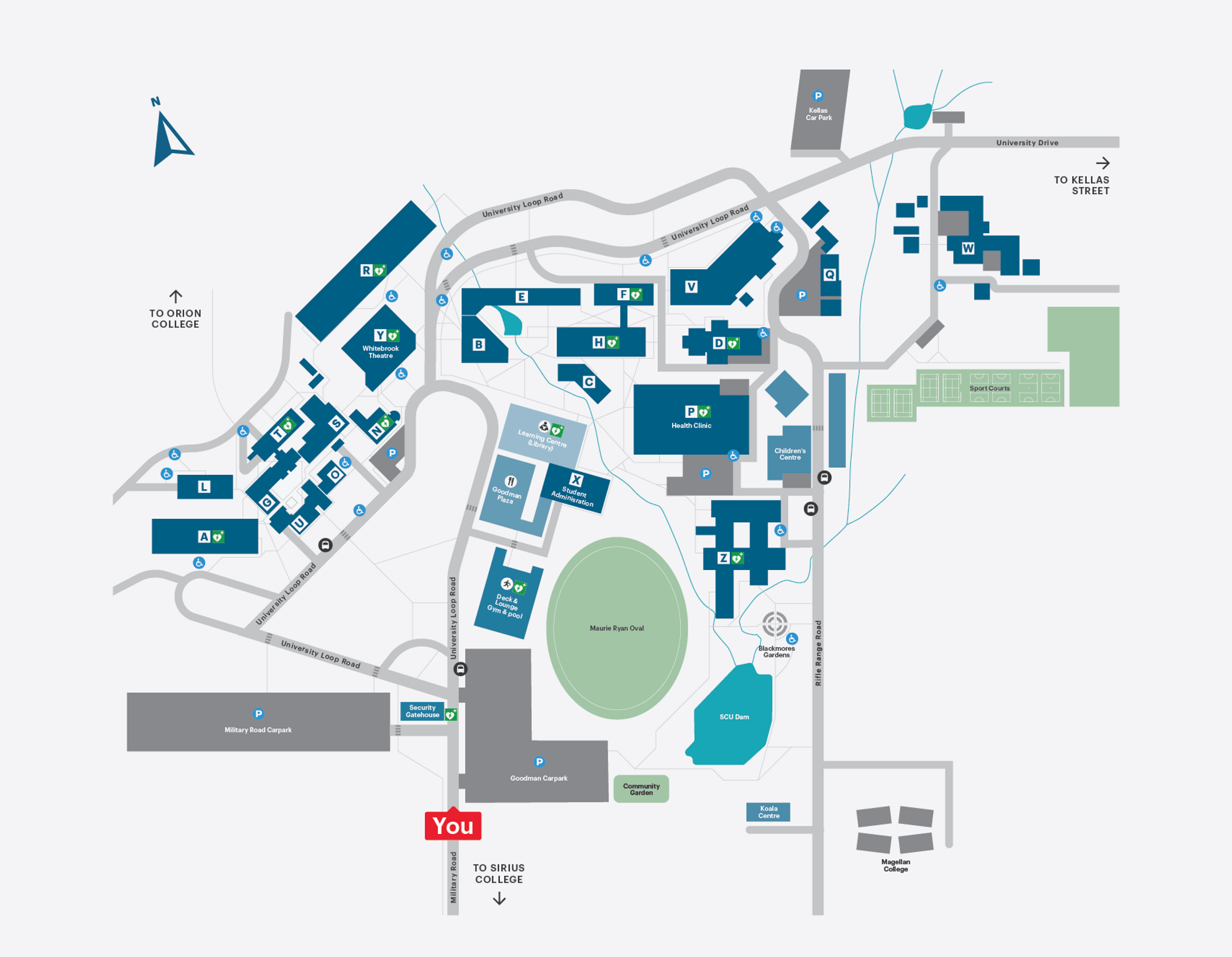 Northern Rivers Campus Map - cropped without key