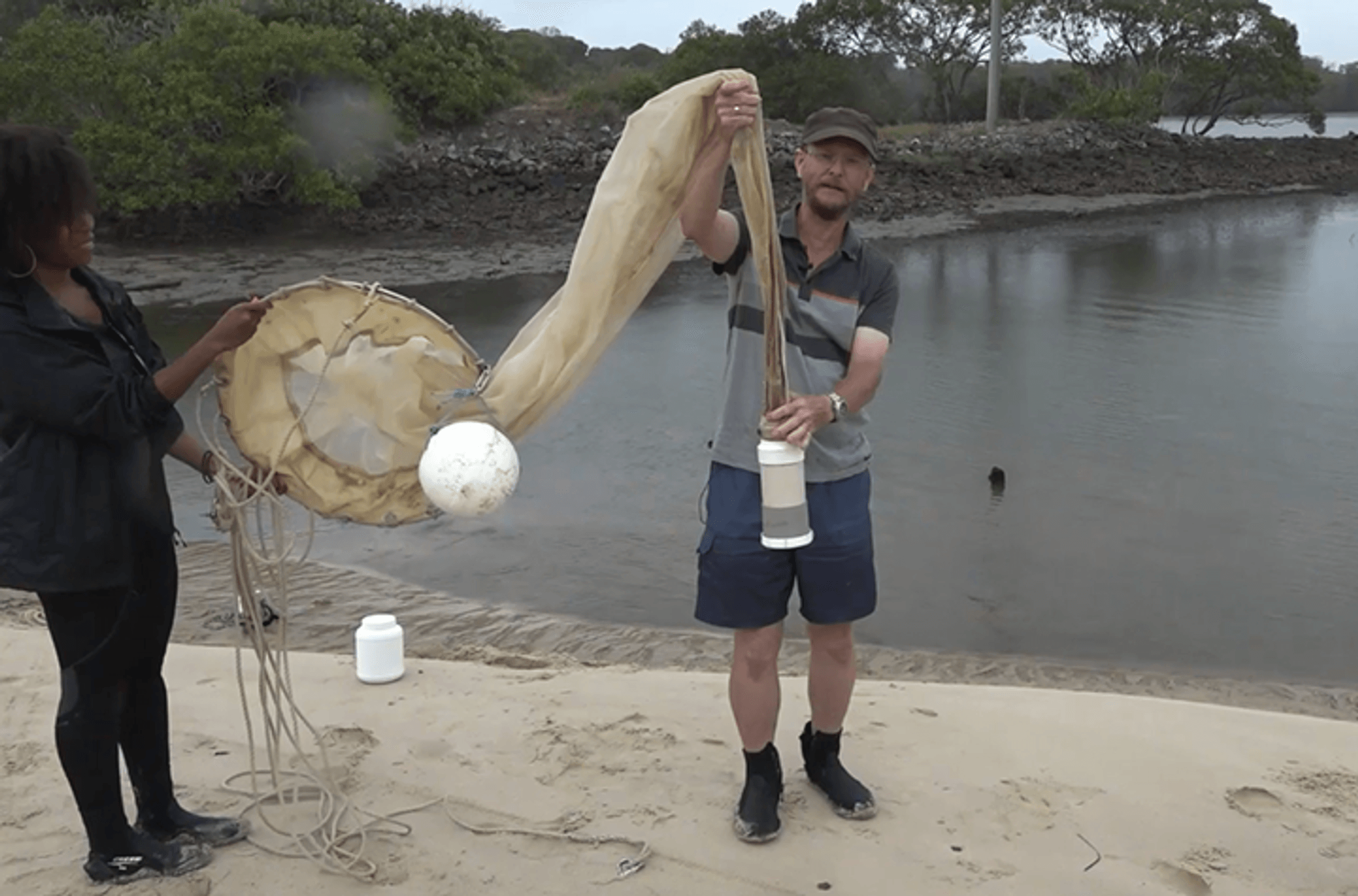 Screenshot from plankton video with Daniel Bucher coastal marine ecosystems unit