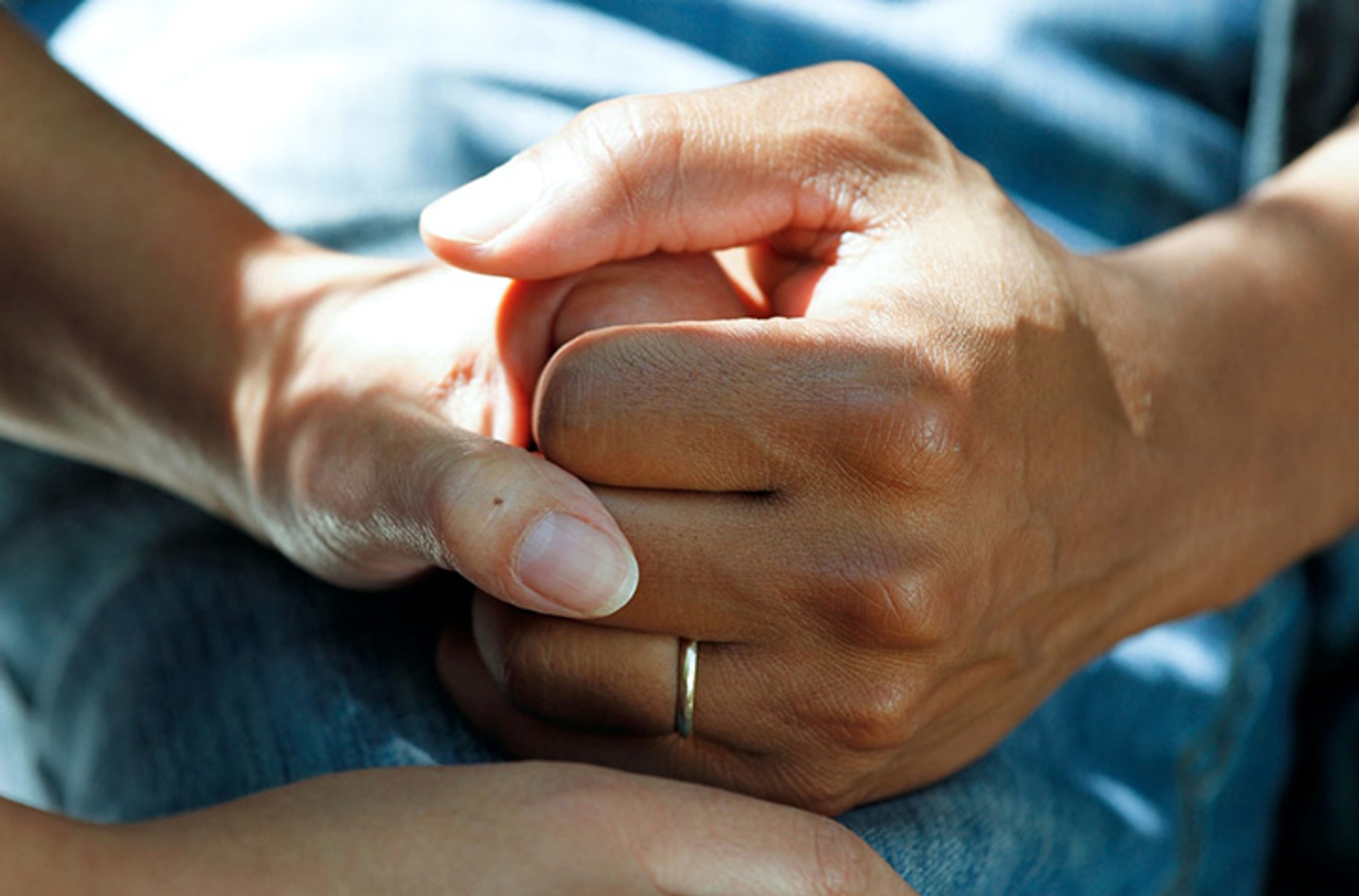 hand holding hand
