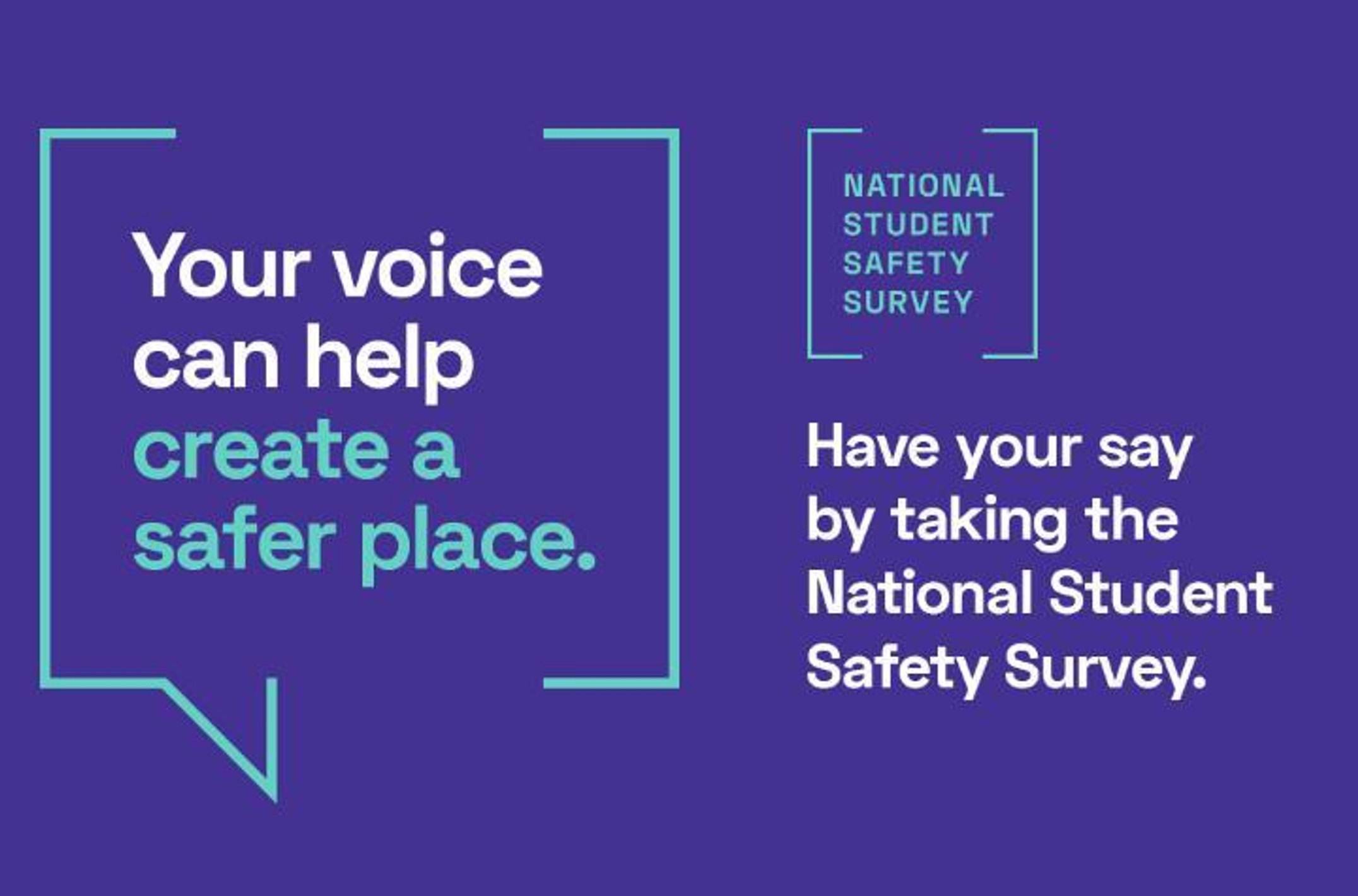 Student safety survey banner