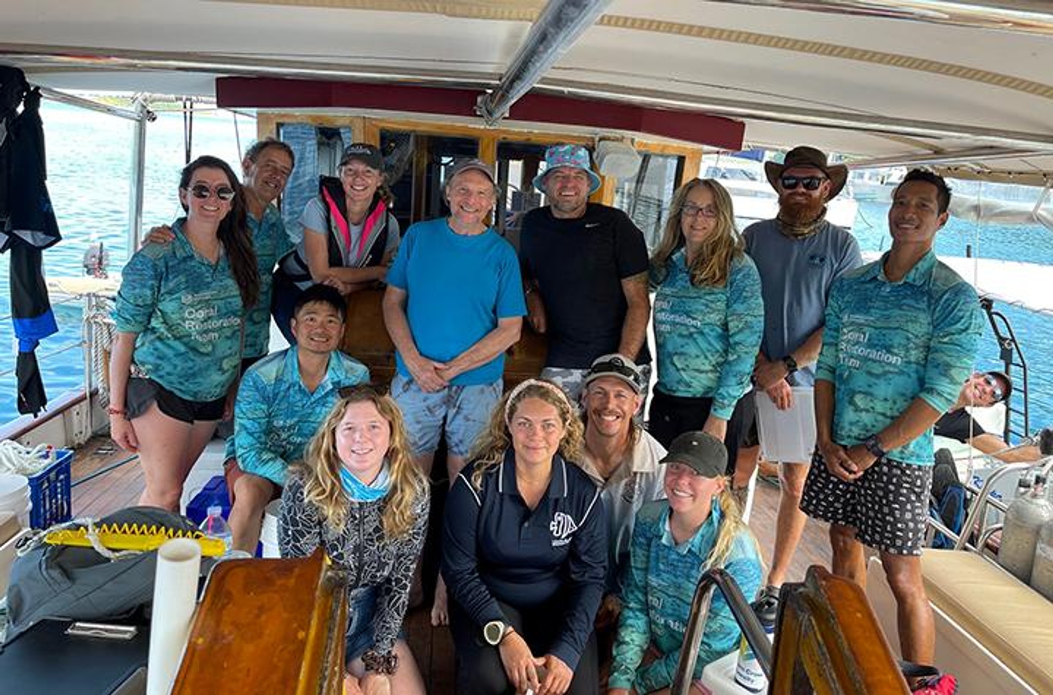Peter Harrison with his Coral IVF team in the Whitsundays