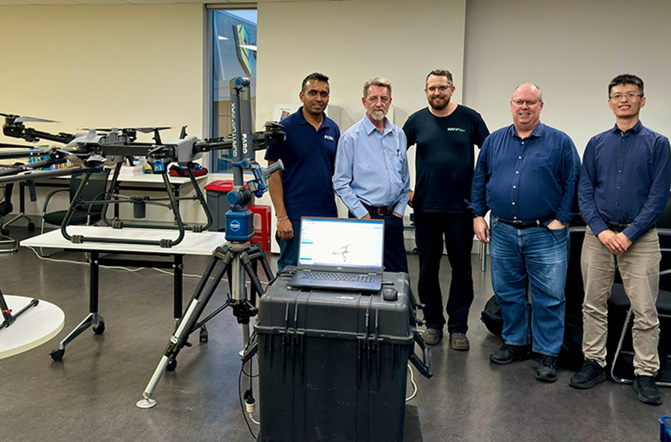 Team with drones