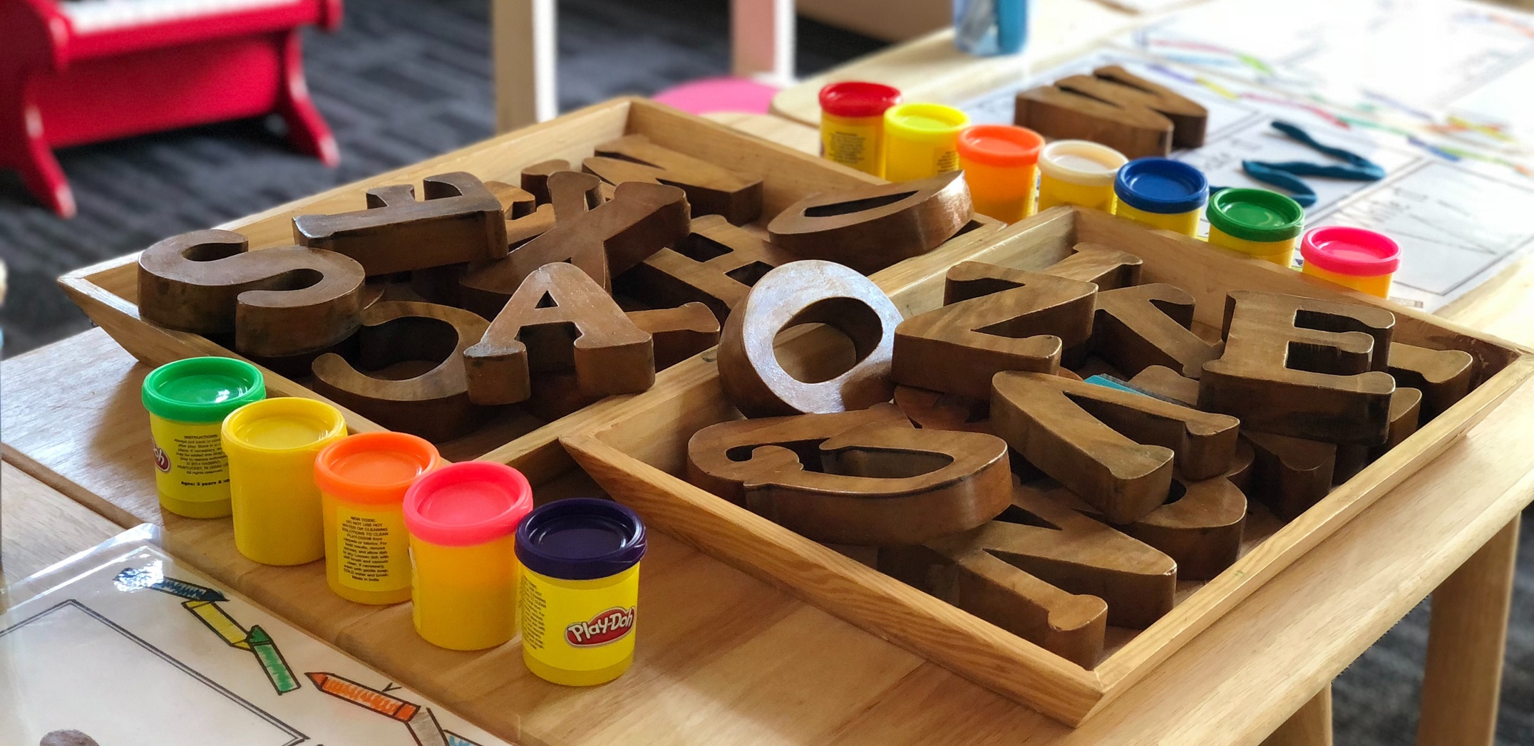A child's play table.