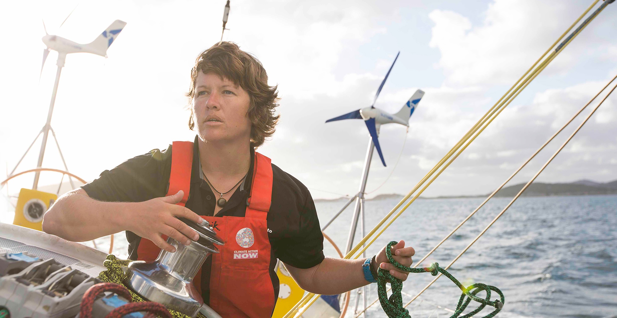 southern cross university alumni Lisa Blair on a boat
