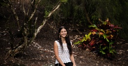 Bachelor of Indigenous Knowledge student Pearl Andrews at Lismore campus