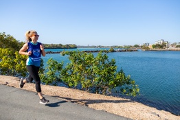 Student Georgie Collis training for the Gold Coast Marathon
