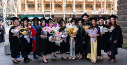 Graduates at the Melbourne Town Hall ceremony