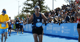 Team SCU runner during 2024 Gold Coast Marathon