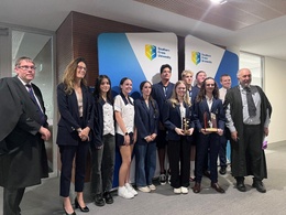 Ballina Coast High School team, co-winners of the Lismore mock trial held on 1 May 2025.