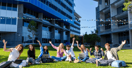 International students on the Gold Coast campus