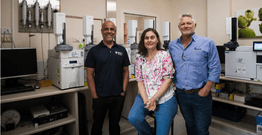 Image of Professor Dirk Erler, Dr Nedeljka Rosic and Dr Shane McIntosh