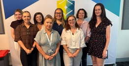 Group of students smiling at camera