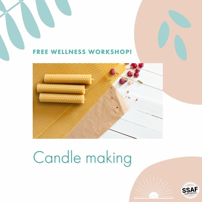 Promotional banner image for CHSA candle making workshop