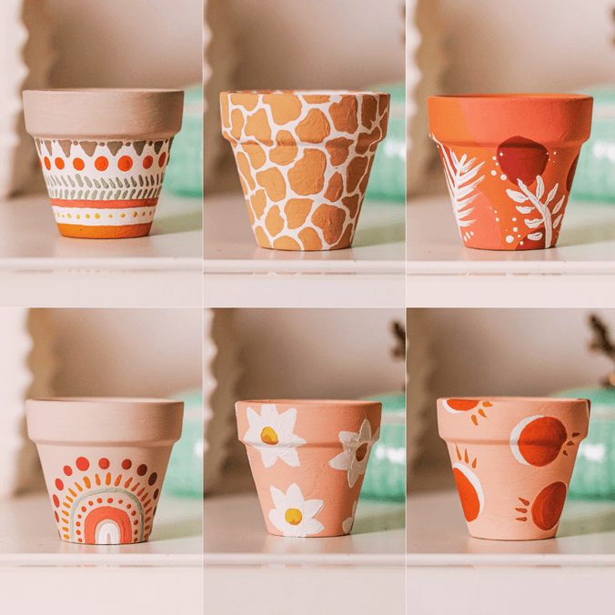 painted pots