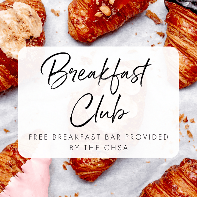 CHSA free breakfast club banner