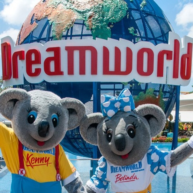 Dreamworld logo with two koalas