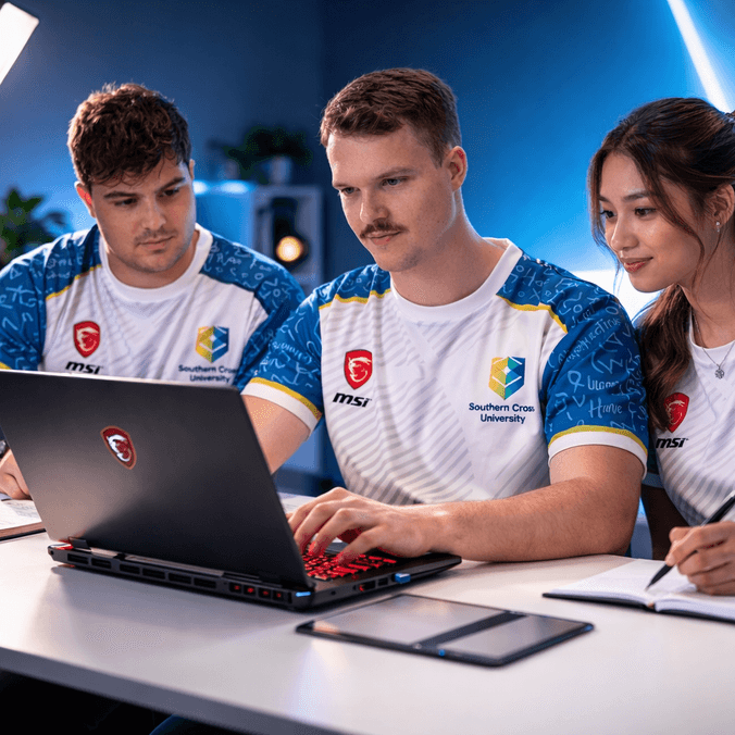 Esports Students Gaming together
