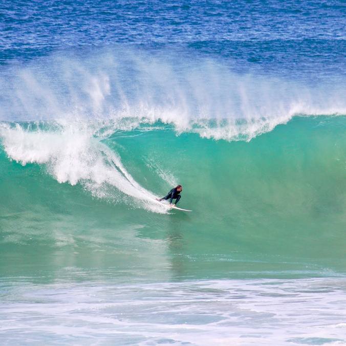 Person surfing