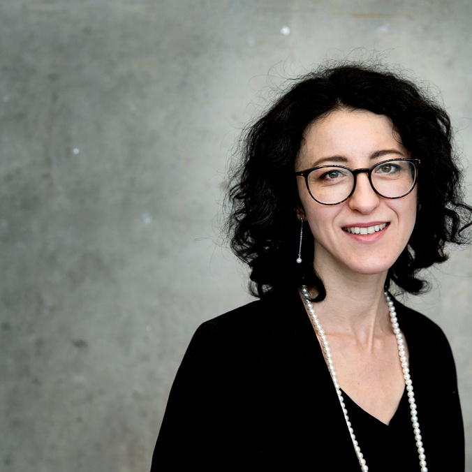 Woman smiling at camera