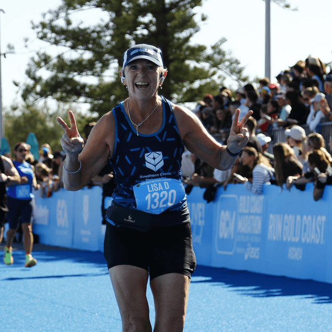Team SCU runner during 2024 Gold Coast Marathon