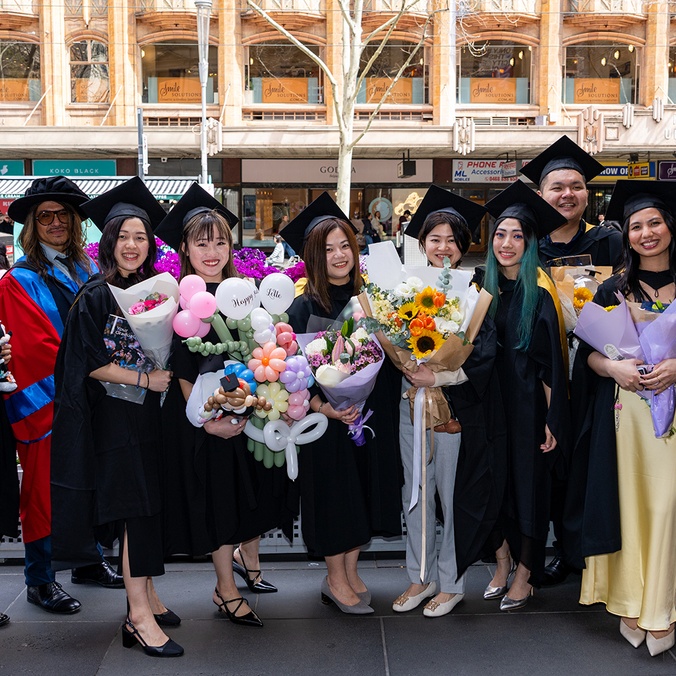Graduates at the Melbourne Town Hall ceremony
