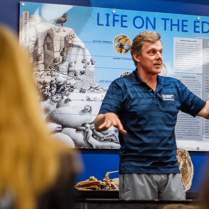 Stephan Soule giving school engagement talk