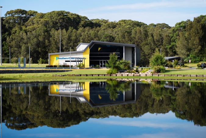 Lake view on Coffs Harbour campus