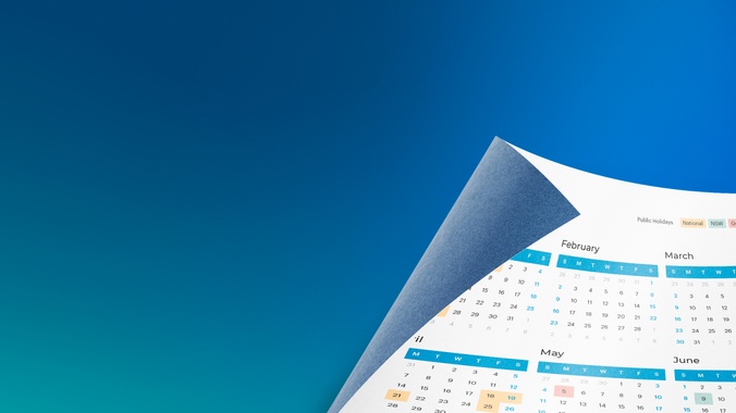 Image of folding calendar