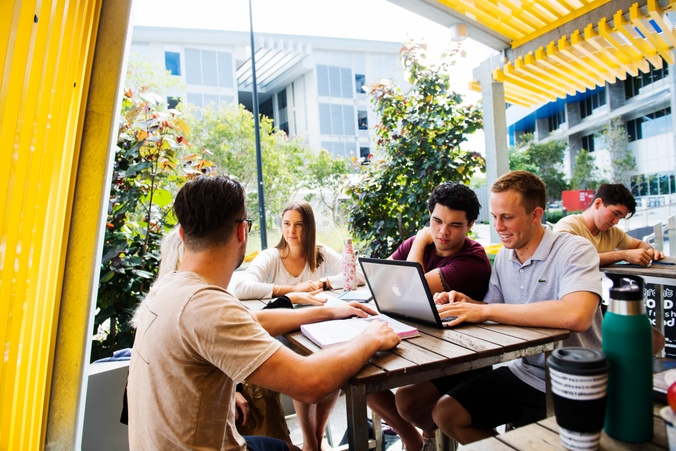 Students studying at Gold Coast