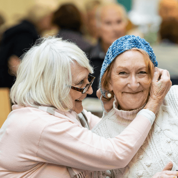 Photo of two older women