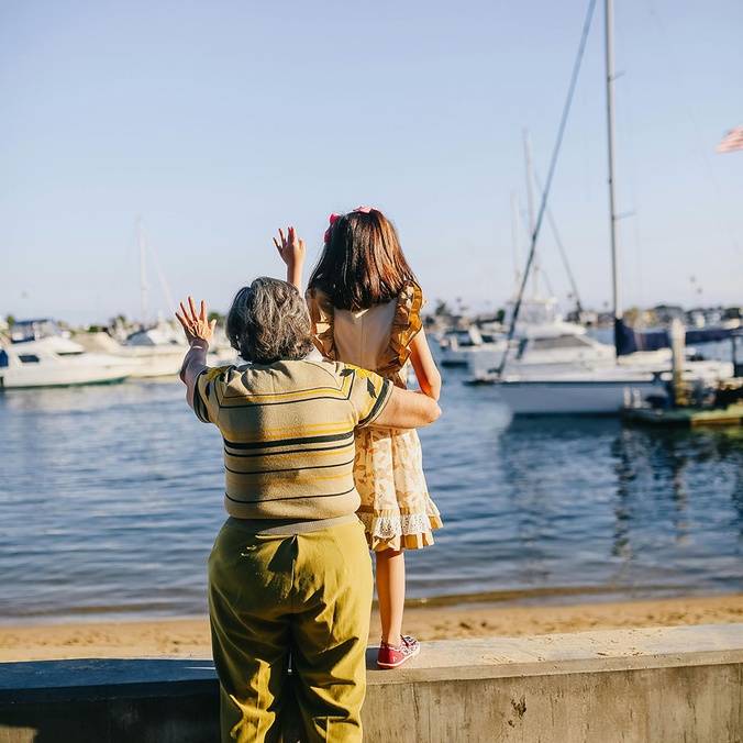 Child with grandparent