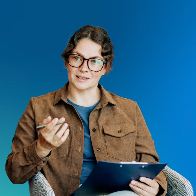 Women on a chair talking