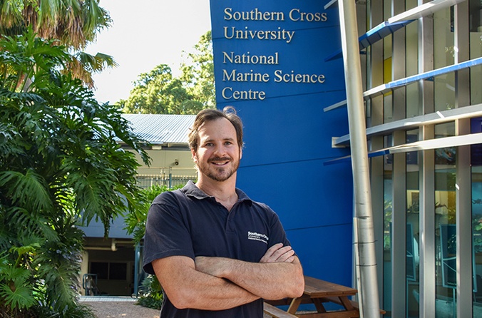 A scientist outside the National Marine Science Centre