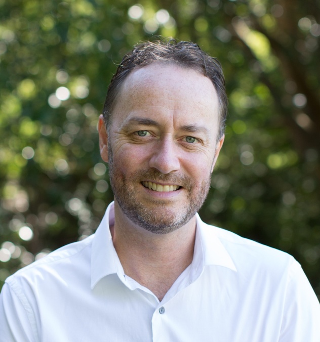 A man looking directly at the camera