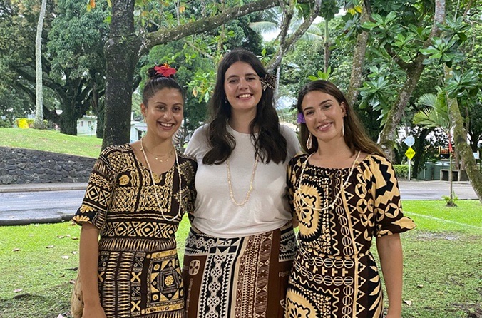 Pearl Andrews during her stay in Fiji