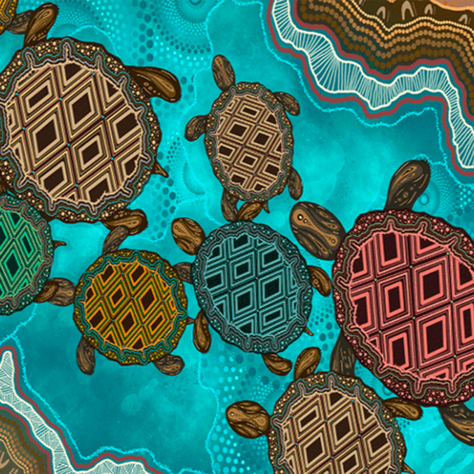 Gnibi Elders artwork by Sheldon Harrington