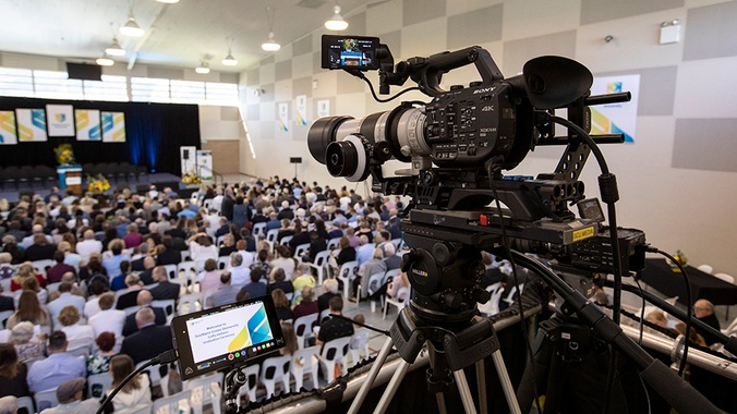 Production Services live stream graduation ceremony at Coffs Harbour campus