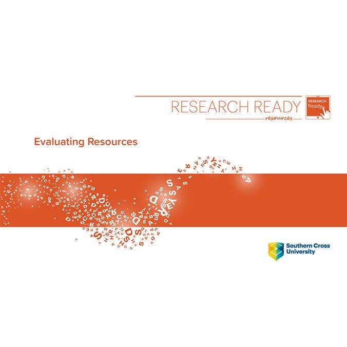 Evaluating Resources Research Ready Tutorial begining