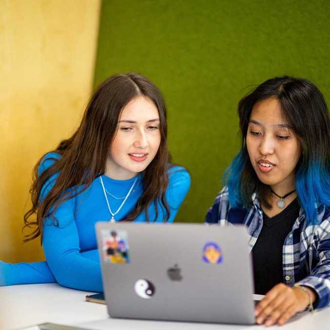 Students studying in the Lismore Library